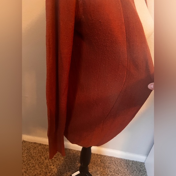 Mossimo Cardigan Rust Orange Size Small - Picture 8 of 9